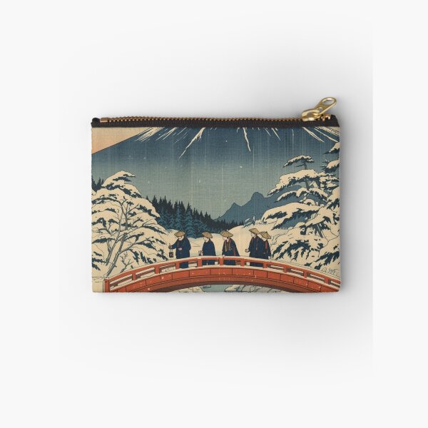 Item preview, Bridge at Fuji | Ukiyo-e Snow Scene designed and sold by Vandy Fullam.