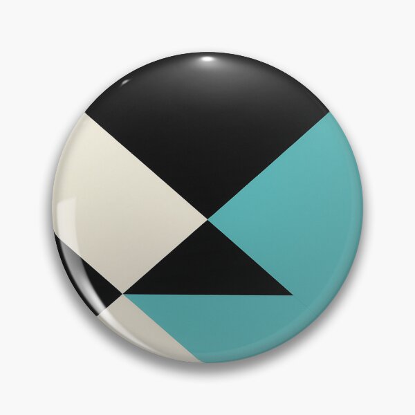 Item preview, Teal and Black Modern Triangle Pattern designed and sold by SassyArtistry.