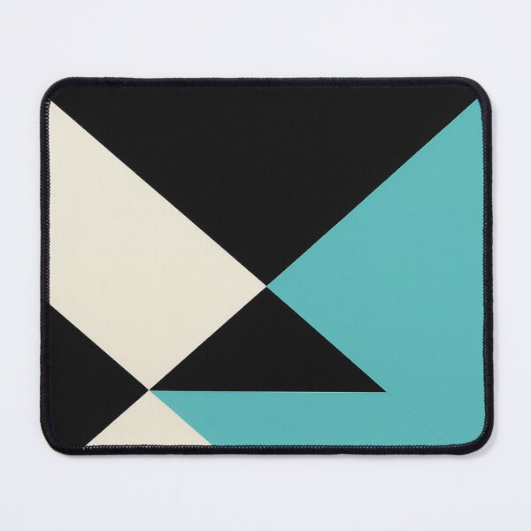 Item preview, Teal and Black Modern Triangle Pattern designed and sold by SassyArtistry.