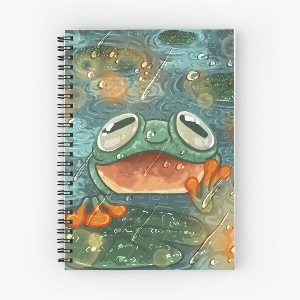Item preview, Rainy Frog, Frog In The Rain Art Print, Funny Animal designed and sold by LLOUDSPACE.
