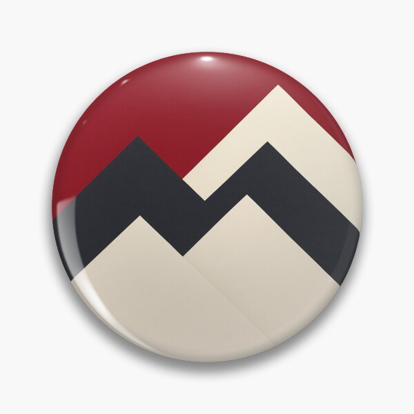 Item preview, Red and Black Geometric Mountain Peaks designed and sold by SassyArtistry.
