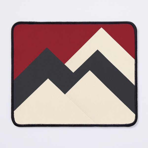 Item preview, Red and Black Geometric Mountain Peaks designed and sold by SassyArtistry.