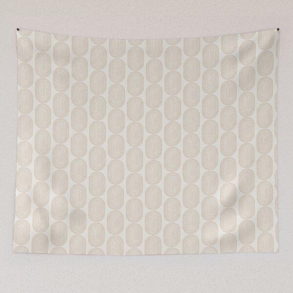 Item preview, Minimal Boho Arches Pattern – Neutral Geometric Design designed and sold by AngelVibess.
