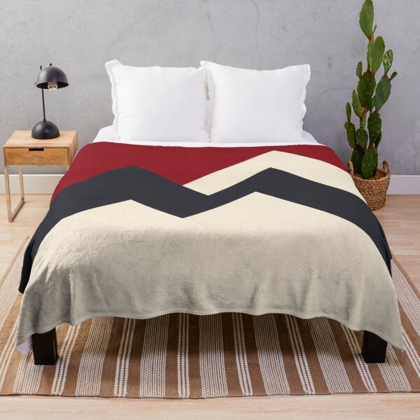 Item preview, Red and Black Geometric Mountain Peaks designed and sold by SassyArtistry.