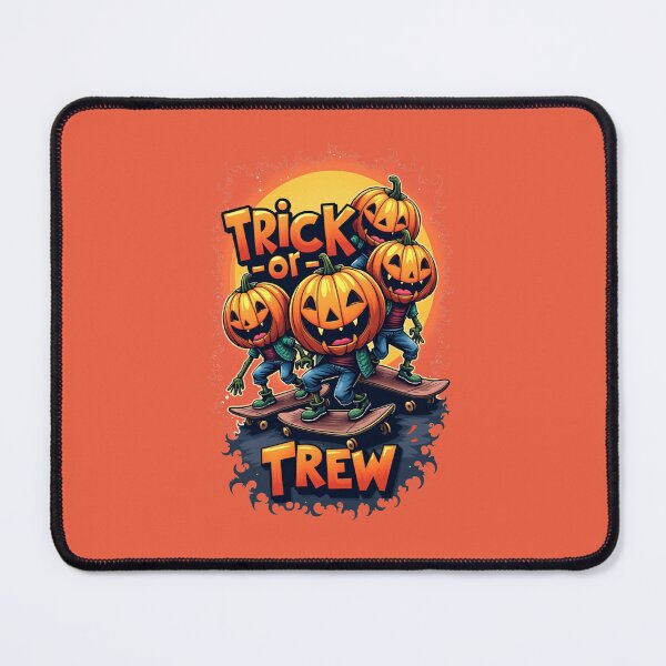 Item preview, Energetic Skating Jack-O-Lanterns Trick or Treat Crew designed and sold by MyWittyThings.