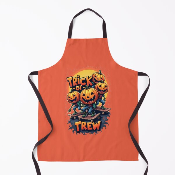 Item preview, Energetic Skating Jack-O-Lanterns Trick or Treat Crew designed and sold by MyWittyThings.