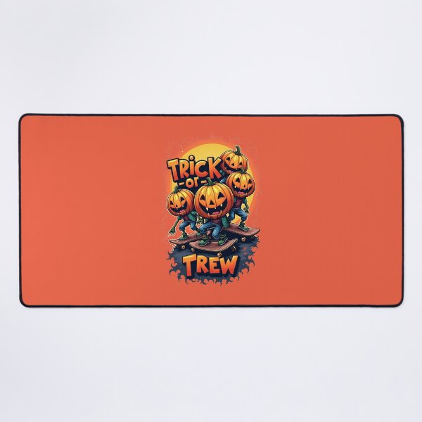 Item preview, Energetic Skating Jack-O-Lanterns Trick or Treat Crew designed and sold by MyWittyThings.