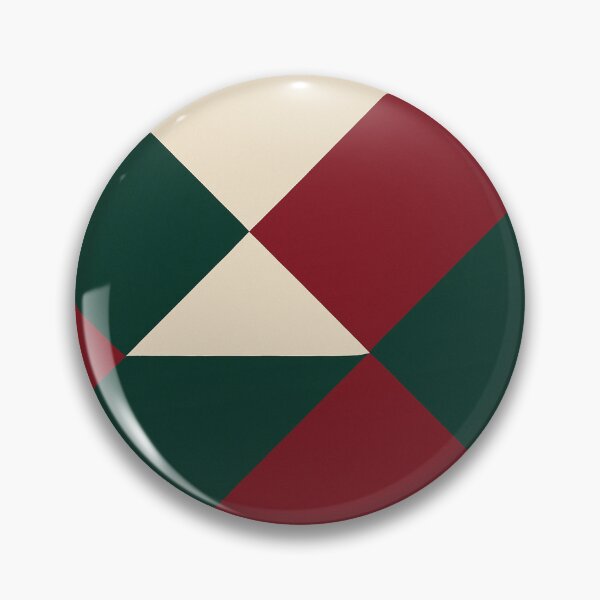 Item preview, Dark Green and Red Geometric Triangles designed and sold by SassyArtistry.