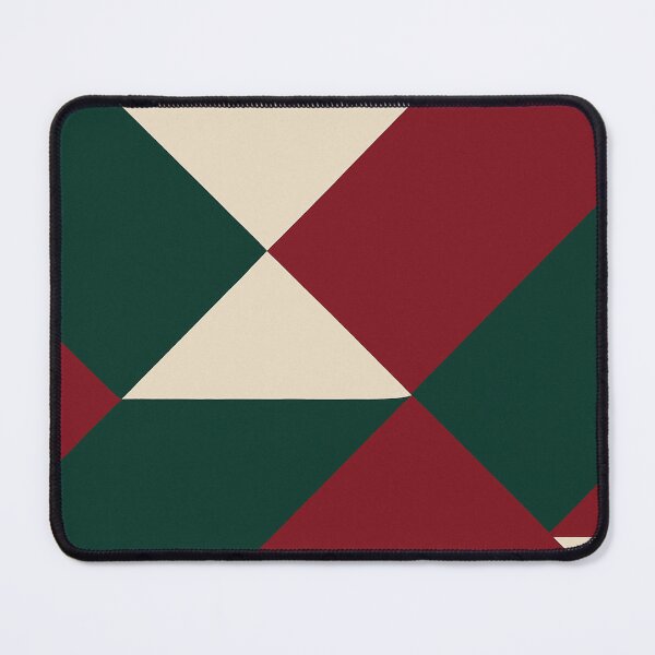 Item preview, Dark Green and Red Geometric Triangles designed and sold by SassyArtistry.