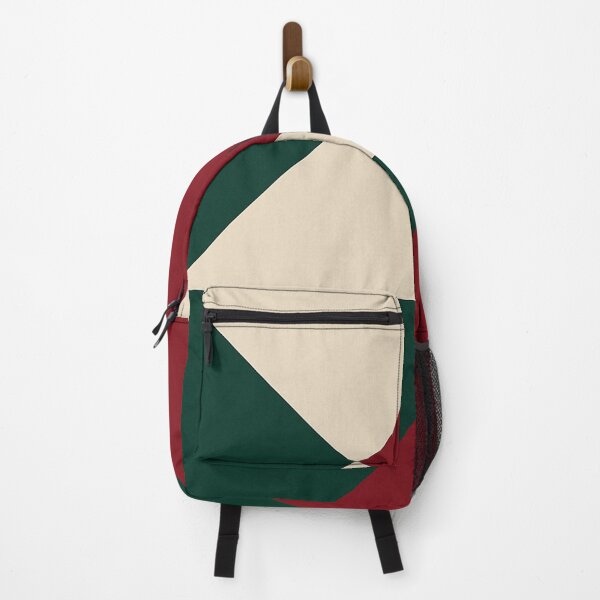 Item preview, Dark Green and Red Geometric Triangles designed and sold by SassyArtistry.