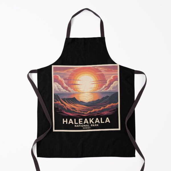 Item preview, Haleakalā National Park – Sunset Mountain Landscape Illustration, Hawaii Travel Art designed and sold by VividOrganica.