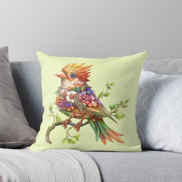 Item preview, Fantasy neon bird on a branch designed and sold by LoneAngel.