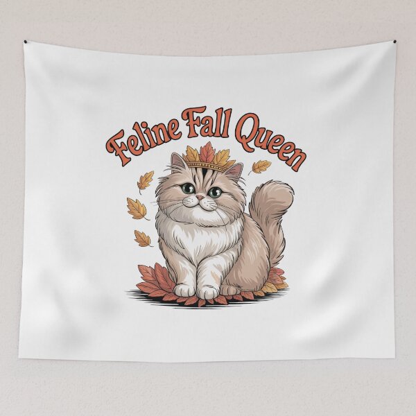 Item preview, Feline Fall Queen designed and sold by WSPrintCrafter.