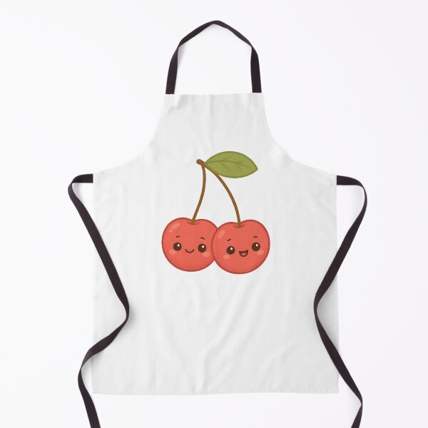 Item preview, Kawaii Cherry Pair | Cute Twin Cherries with Happy Faces designed and sold by stylishdzign.