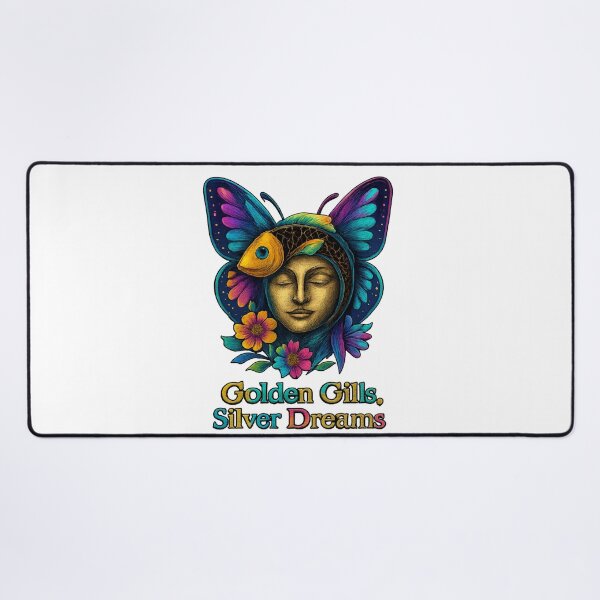 Item preview, “Butterfly Soul Wrapped in Golden Gills” designed and sold by MayaMaliStudio.