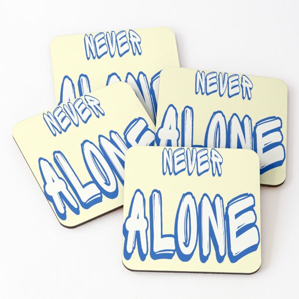 Item preview, Never Alone – Encouraging Text Design designed and sold by AUA-Diamond7.
