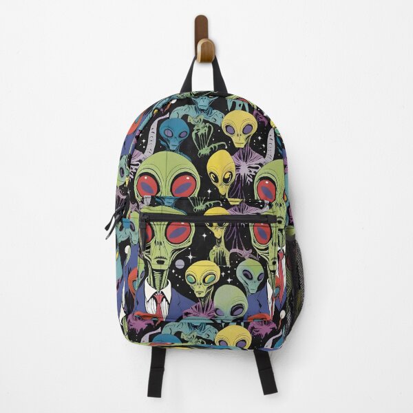 Item preview, "Alien Assembly – Colorful Extraterrestrial Crowd in Space" designed and sold by Moffyuniverse.