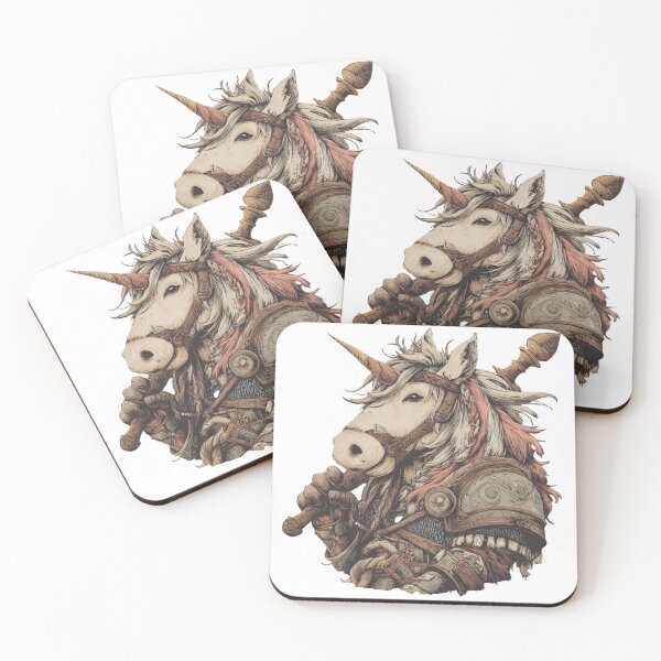Item preview, Viking Unicorn – Fierce and Magical Warrior Mythology Fantasy Creature designed and sold by Tommy's Arts.