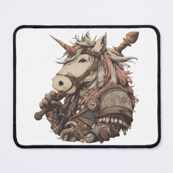 Item preview, Viking Unicorn – Fierce and Magical Warrior Mythology Fantasy Creature designed and sold by Tommy's Arts.