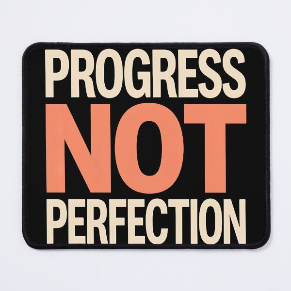 Item preview, Progress Not Perfection Wall Art designed and sold by ChicTrendz.