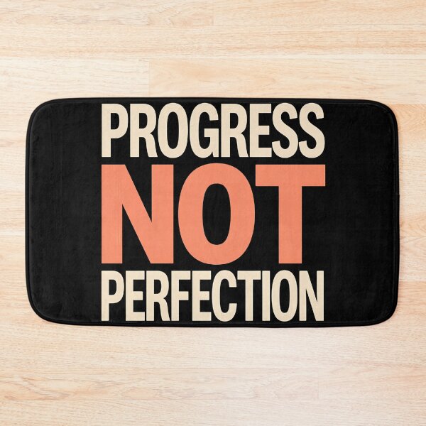 Item preview, Progress Not Perfection Wall Art designed and sold by ChicTrendz.