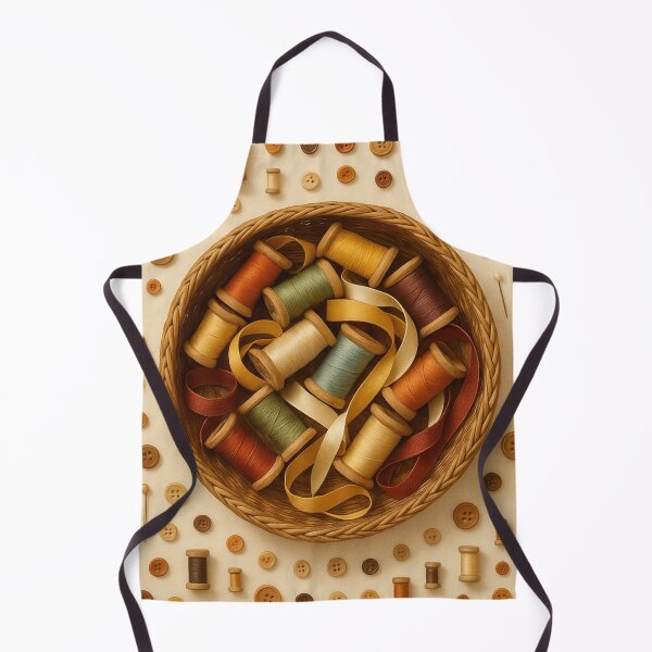 Item preview, Vintage Sewing Supplies with Ribbon Bowl designed and sold by SassyArtistry.