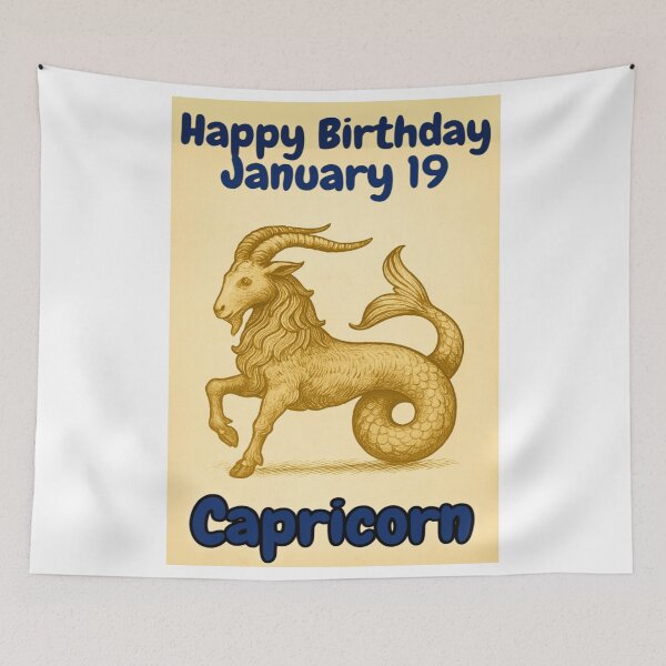 Item preview, Birthday Zodiac Sign – January 19 designed and sold by ariksworld.