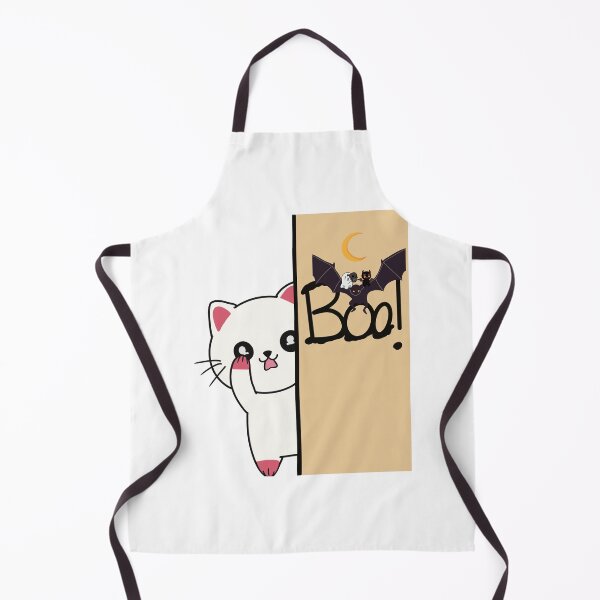 Item preview, Cute Peeking Cat with Halloween "Boo!" Text designed and sold by Ikattyg.