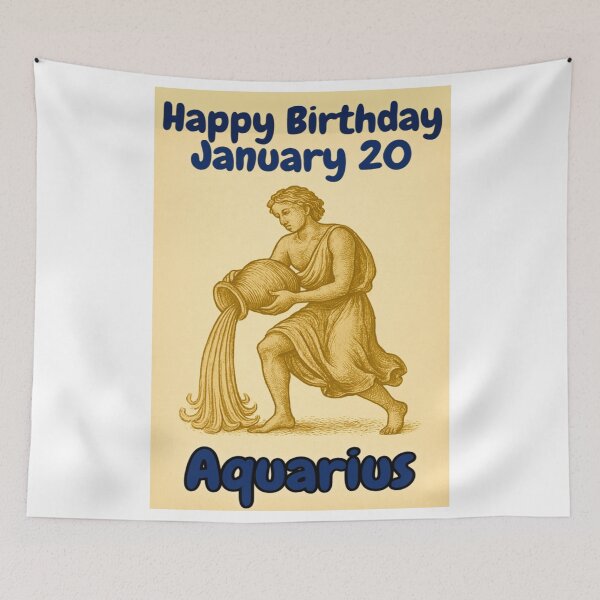 Item preview, Birthday Zodiac Sign – January 20 designed and sold by ariksworld.