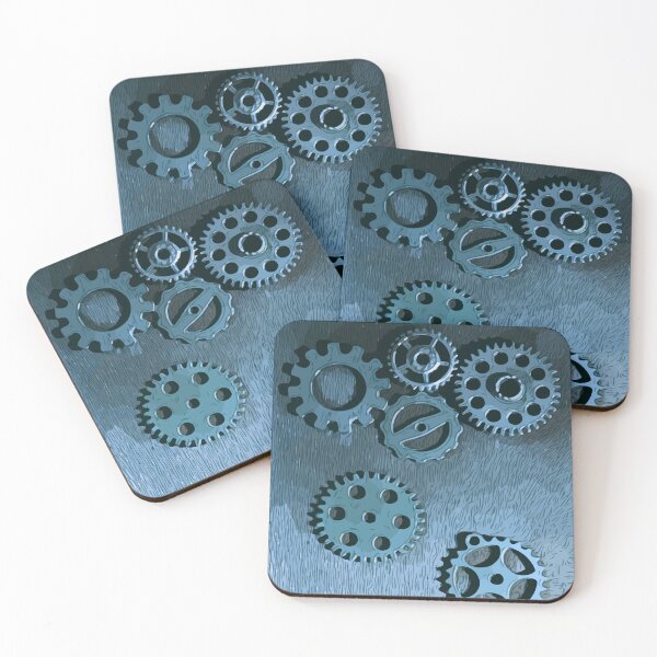 Item preview, ‘Steampunk Chunk’ Cogs & gears design designed and sold by Printfantasia .