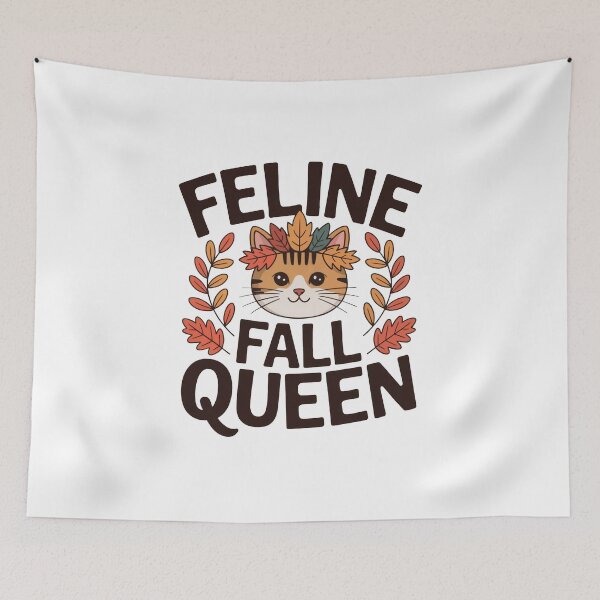 Item preview, Feline Fall Queen designed and sold by WSPrintCrafter.