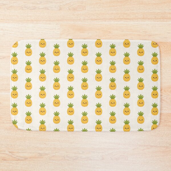 Item preview, Cute Kawaii Pineapple with Happy Face | Adorable Fruit Character designed and sold by stylishdzign.