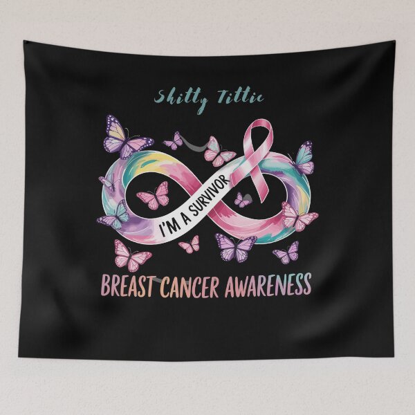 Item preview, Shitty Tittie – I’m a Survivor Breast Cancer Awareness designed and sold by WonderMix.