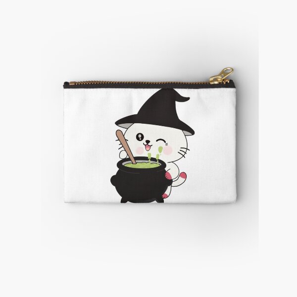 Item preview, Witch Cat Brewing Magic Potion in Cauldron designed and sold by Ikattyg.