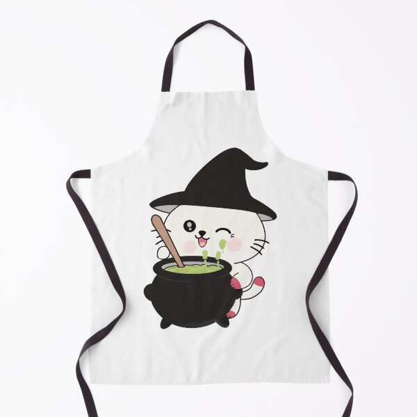 Item preview, Witch Cat Brewing Magic Potion in Cauldron designed and sold by Ikattyg.