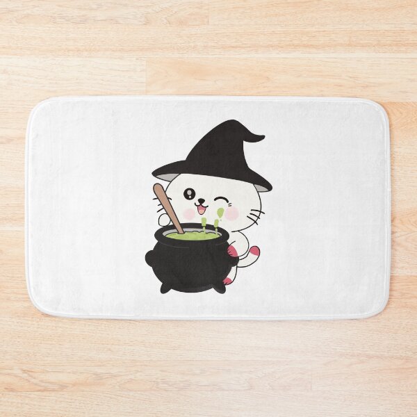 Item preview, Witch Cat Brewing Magic Potion in Cauldron designed and sold by Ikattyg.