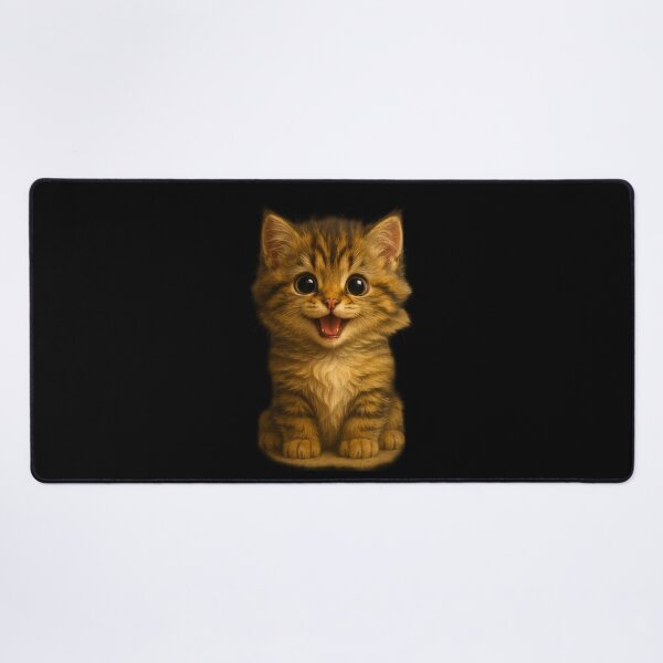 Item preview, Funny Kitten – Cute Happy Cat Art designed and sold by VDekDesigns.