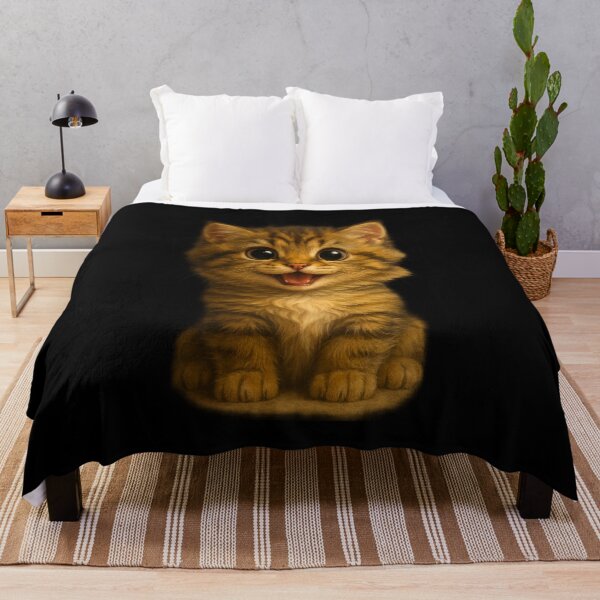 Item preview, Funny Kitten – Cute Happy Cat Art designed and sold by VDekDesigns.