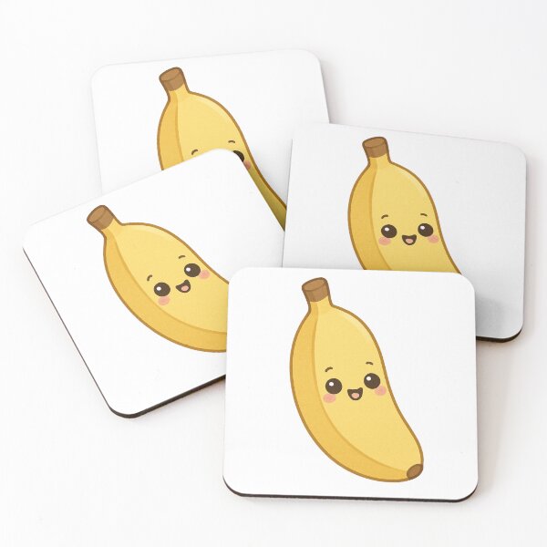 Item preview, Kawaii Banana with Smile | Cute Yellow Fruit  designed and sold by stylishdzign.
