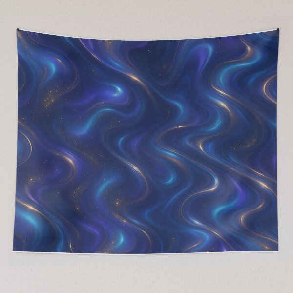 Item preview, Electric Blue Galaxy Swirl Pattern designed and sold by SassyArtistry.