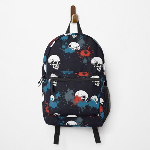 Item preview, "Skulls and Chaos – Grunge Paint Splatter Pattern" designed and sold by dreampik.