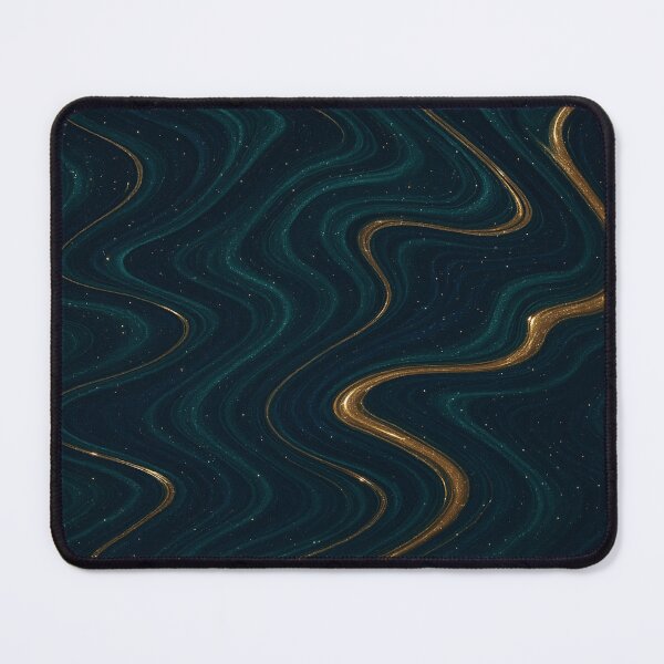 Item preview, Gold and Teal Cosmic Fluid Waves designed and sold by SassyArtistry.