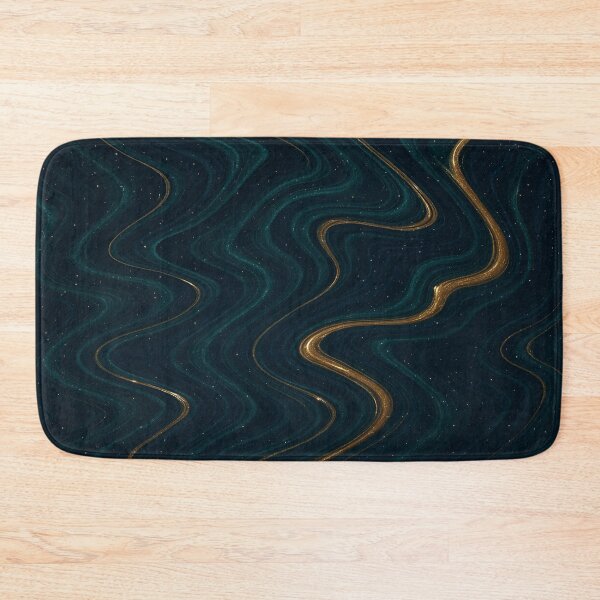 Item preview, Gold and Teal Cosmic Fluid Waves designed and sold by SassyArtistry.