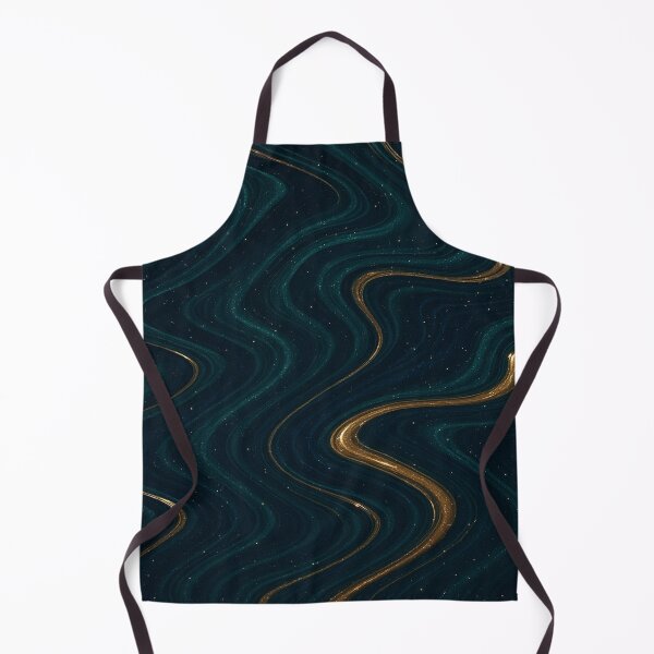Item preview, Gold and Teal Cosmic Fluid Waves designed and sold by SassyArtistry.