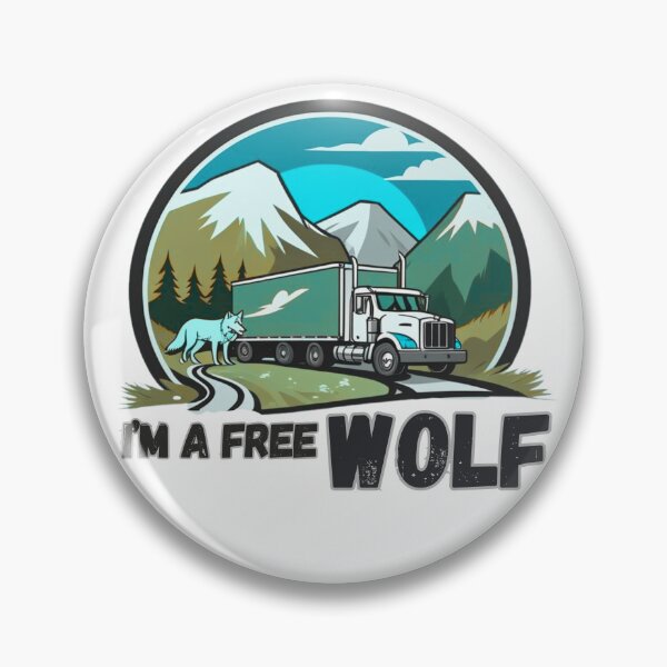 Item preview, I'm a free Wolf funny gift designed and sold by TheSewRyn.