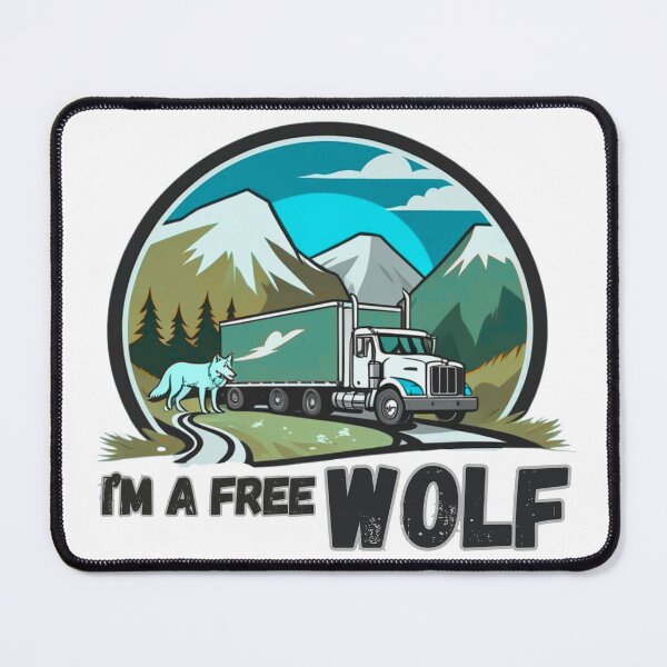 Item preview, I'm a free Wolf funny gift designed and sold by TheSewRyn.