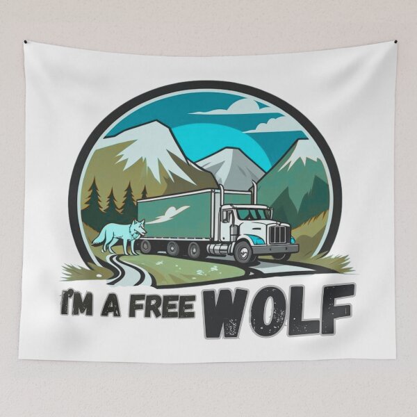 Item preview, I'm a free Wolf funny gift designed and sold by TheSewRyn.