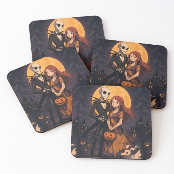 Item preview, Anime Nightmare Before Christmas – Moonlit Halloween Romance designed and sold by KMChronicles.