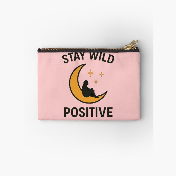 Artikelvorschau, Stay Wild Positive Moon Girl T-Shirt | Himmlisches Motivationszitat | Ästhetisches spirituelles Design mit Nachthimmel entworfen und verkauft von KDesignCrafts.