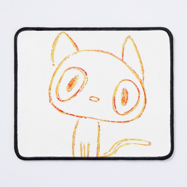 Item preview, Whimsical Crayon Kitten (white ver.) designed and sold by WhimsyBend.